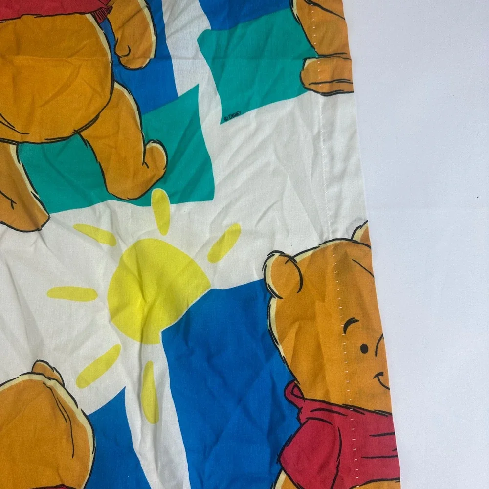 Disney Winnie the Pooh Piglet 64x40 Twin‎ Flat Bed Sheet Vintage Cotton